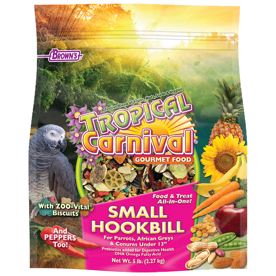 Brown's Tropical Carnival Gourmet Food Small Hookbill  3.5 lb
