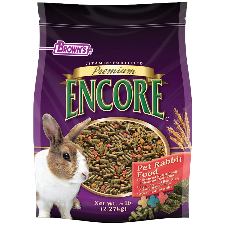 Brown's Encore Premium Pet Rabbit Food  5 lb