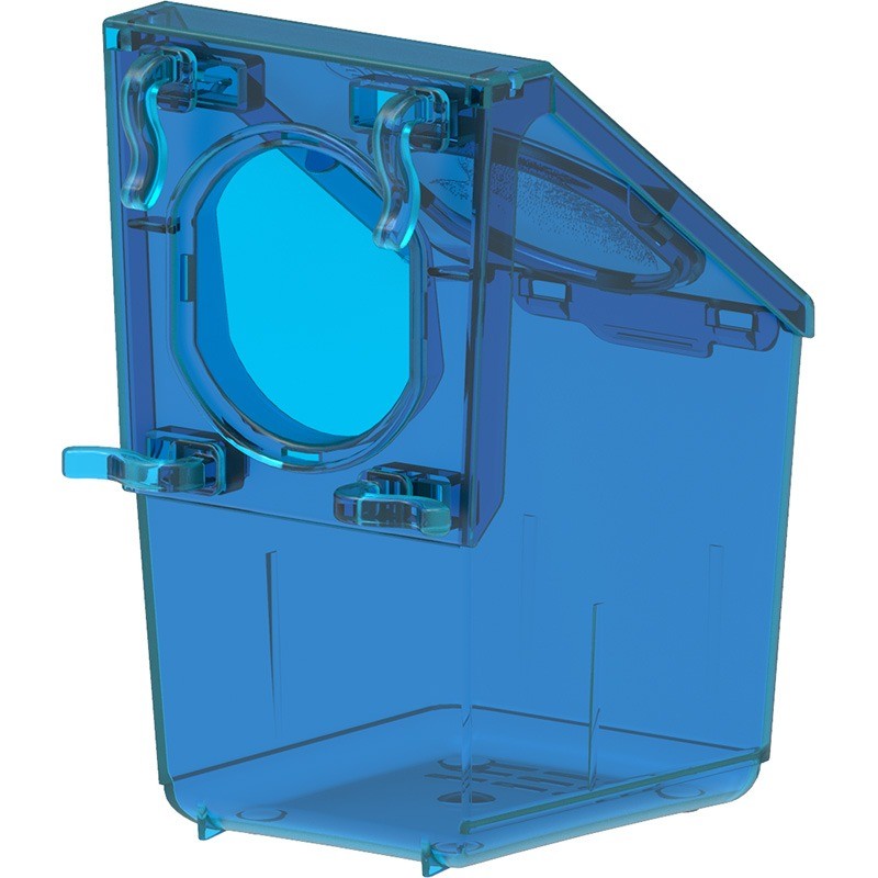 Copele Pigeon feeder 1 Hole Int/Ext Blue translucid