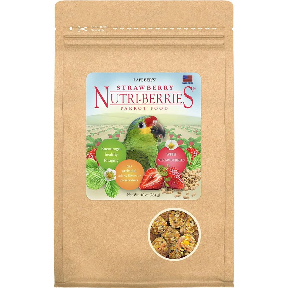 Lafeber Strawberry Nutri-Berries for Parrots 10 oz