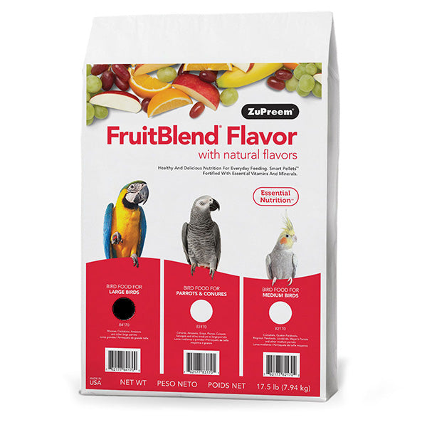ZuPreem Fruit Blend Large Birds (Macaws and Cockatoos) 17.5 lb