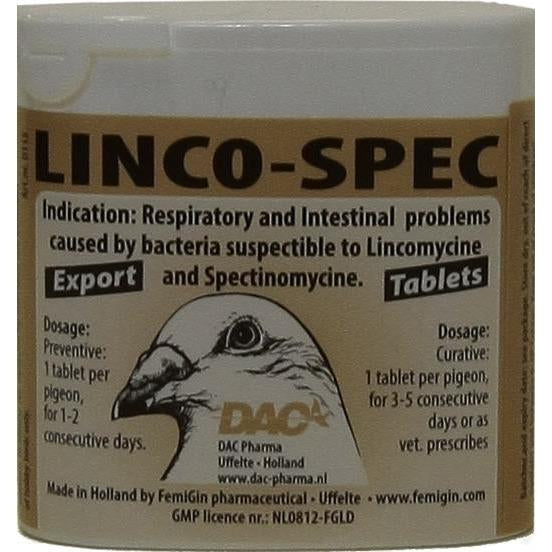Dac Lincospectin 20% 50 Tablets