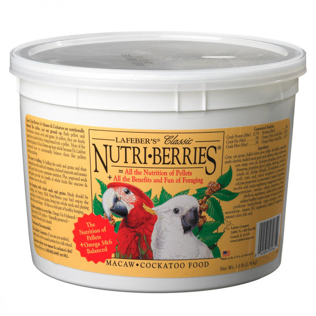 Lafeber Classic Nutri-Berries Macaw/Cockatoo 3.5 lb