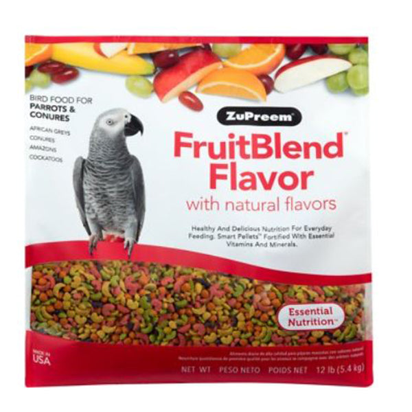ZuPreem Fruit Blend Medium/Large Birds (Parrots and Conures) 12 lb