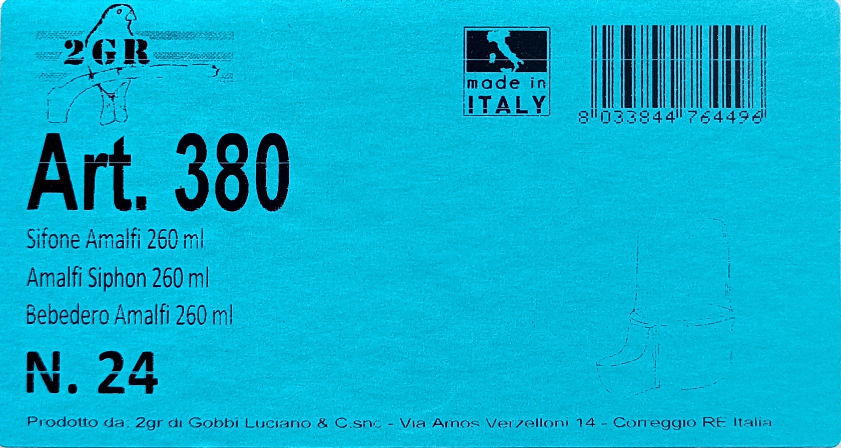 2GR Amalfi Siphon cc 260 Art. 380 - New York Bird Supply