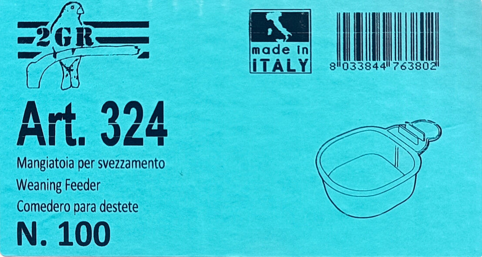 2GR Weaning feeder Art. 324 - New York Bird Supply