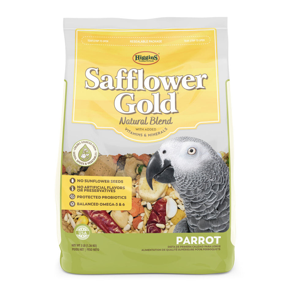 Higgins Safflower Gold Parrot 3 lb