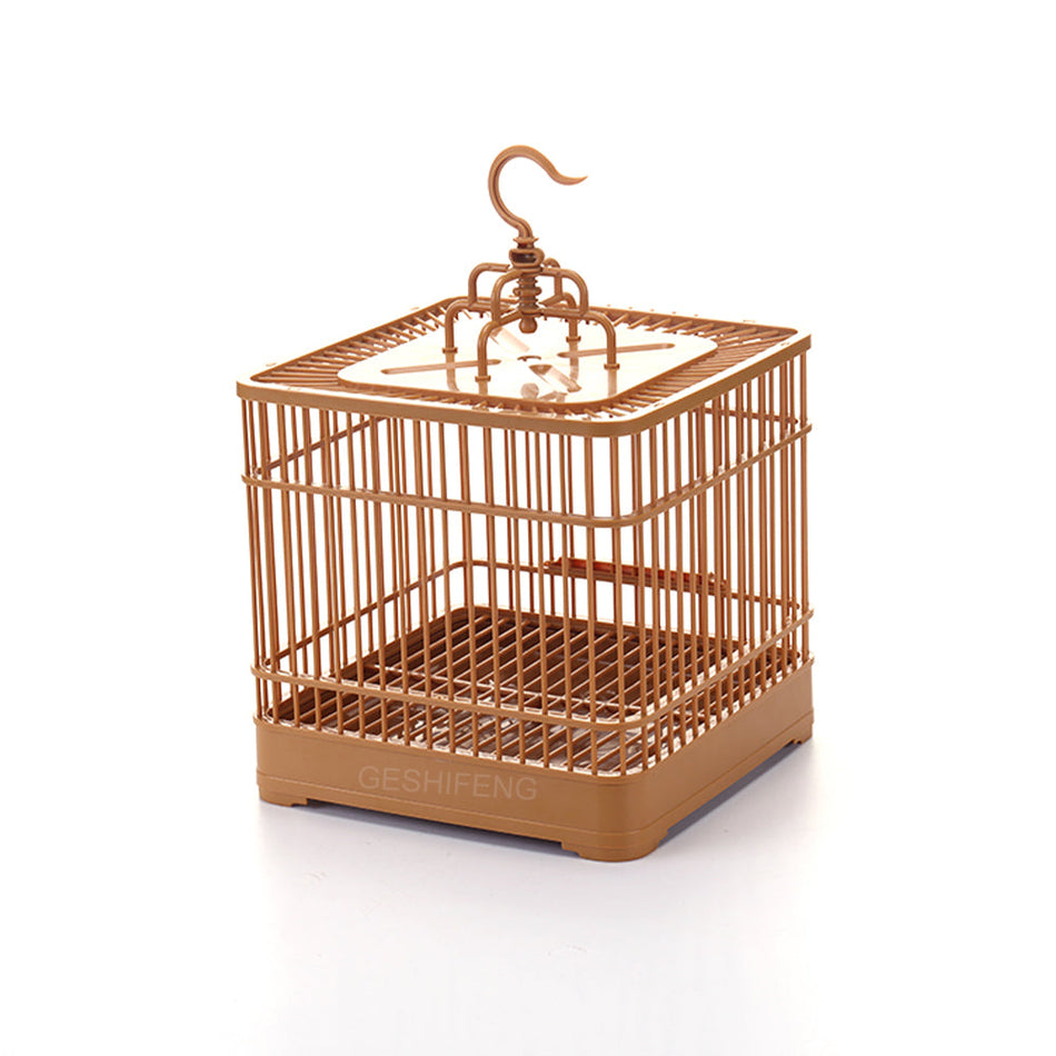 Song Bird Cage Small Square Plastic