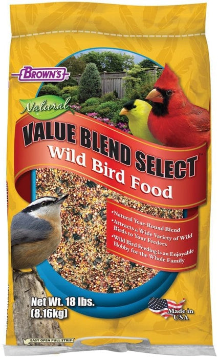 Browns Wild Bird Food Value Blend Select 20lb