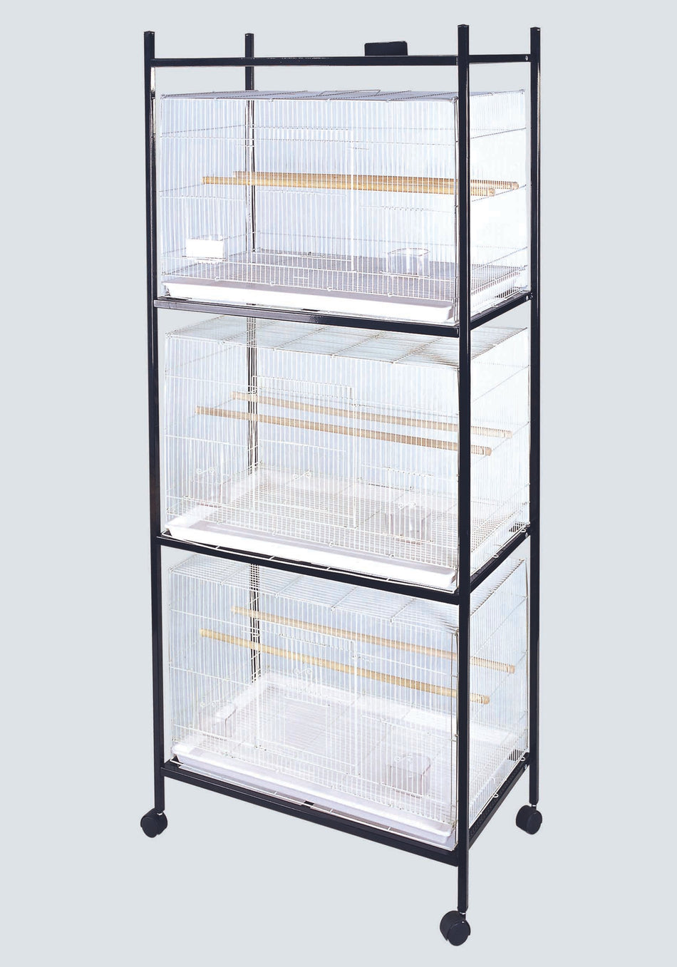 A&E Cage Stand- 4 Tier Black Stand for Flight Cages