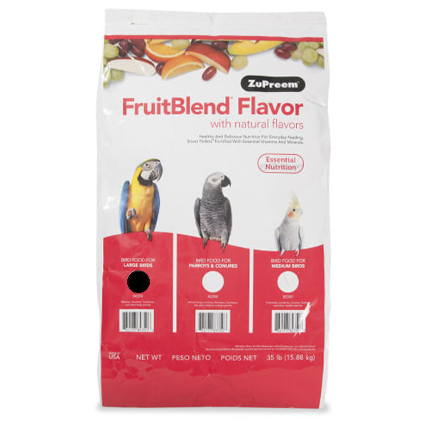 ZuPreem Fruit Blend Large Birds (Macaws and Cockatoos) 35 lb