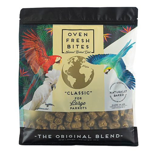 Caitec Oven Fresh Bites Natural Baked Diet, for Large Parrots 42 oz