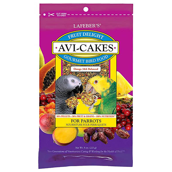 Lafeber Fruit Delight Avi-Cakes For Parrots 8 oz