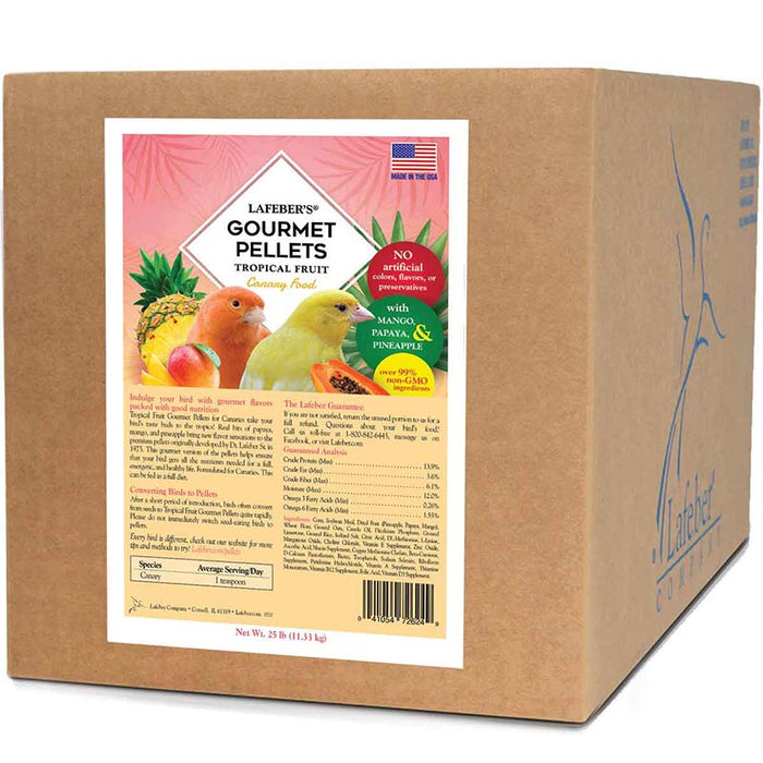 Lafeber Tropical Fruit Gourmet Pellets Canary 25lb