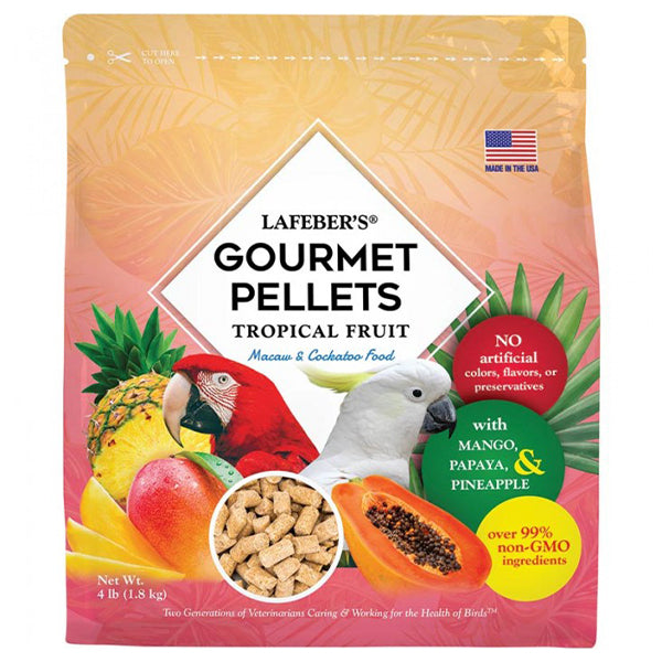 Lafeber Tropical Fruit Gourmet Pellets Macaw 4 lb