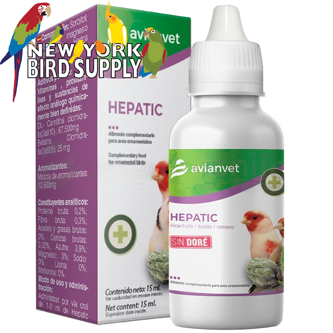 Avianvet Hepatic Liquido 15 ml New York Bird Supply Wholesale