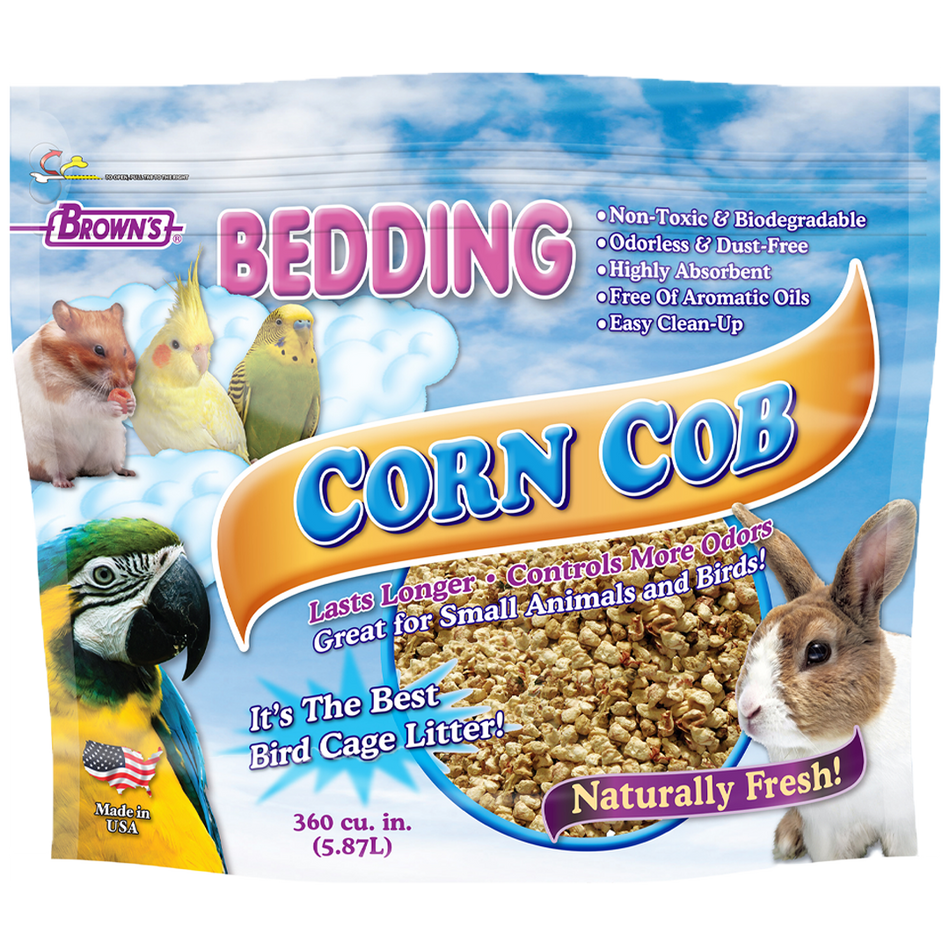 Brown's Bedding Corn Cob Small Animals and Bird Bedding 5.87 L