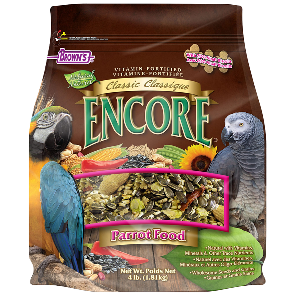 Brown's Encore Classic Natural Parrot Food 18 lb