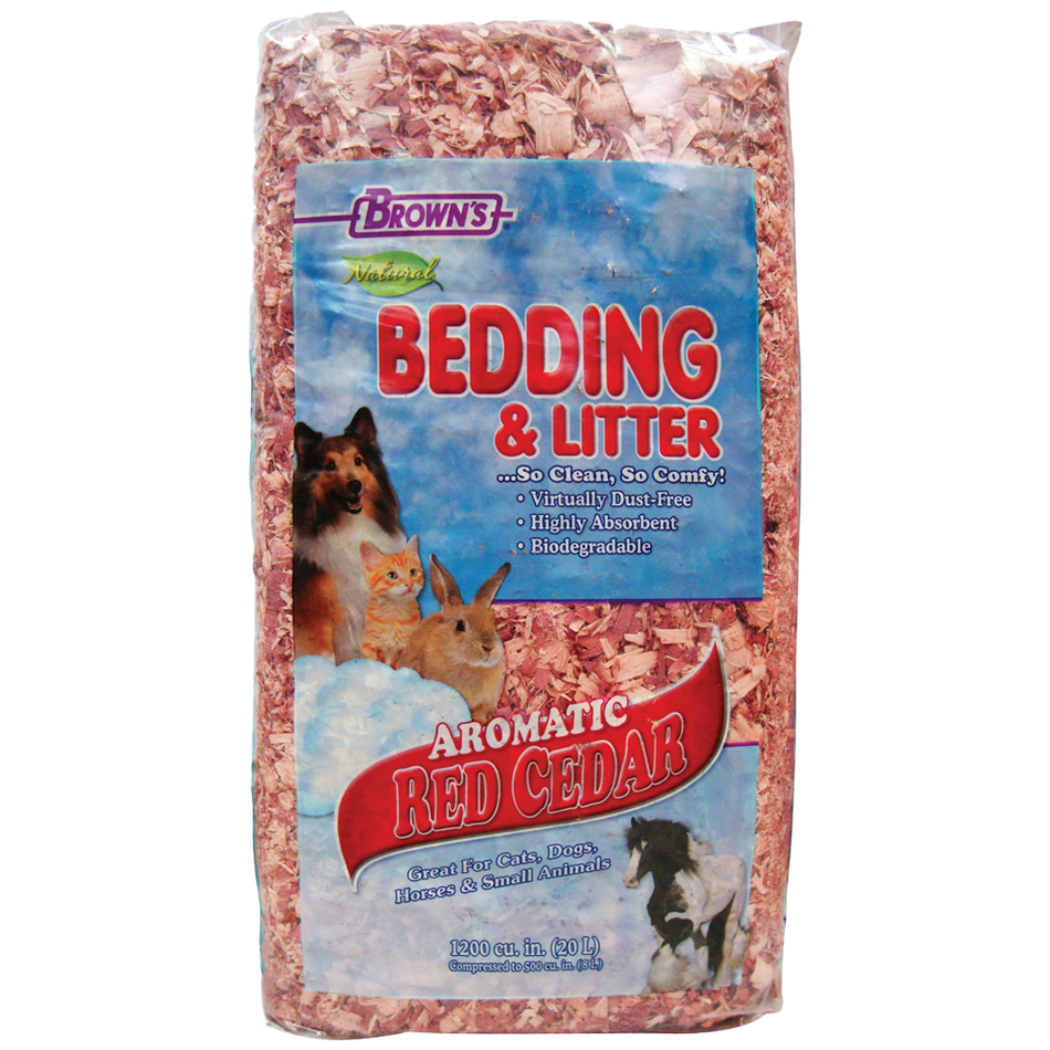 Brown's Natural Bedding & Litter Aromatic Red Cedar Shavings 20 L
