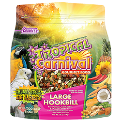 Brown's Tropical Carnival Gourmet Food Large Hookbill 5 lb