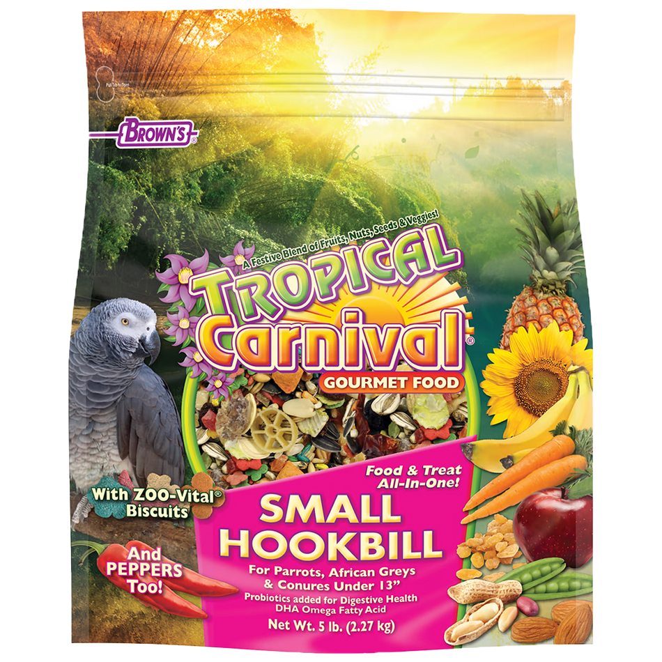 Brown's Tropical Carnival Gourmet Food Small Hookbill 18 lb