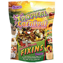 Brown's Tropical Carnival Gourmet Treats Farm Fresh Fixins Treats 10 oz