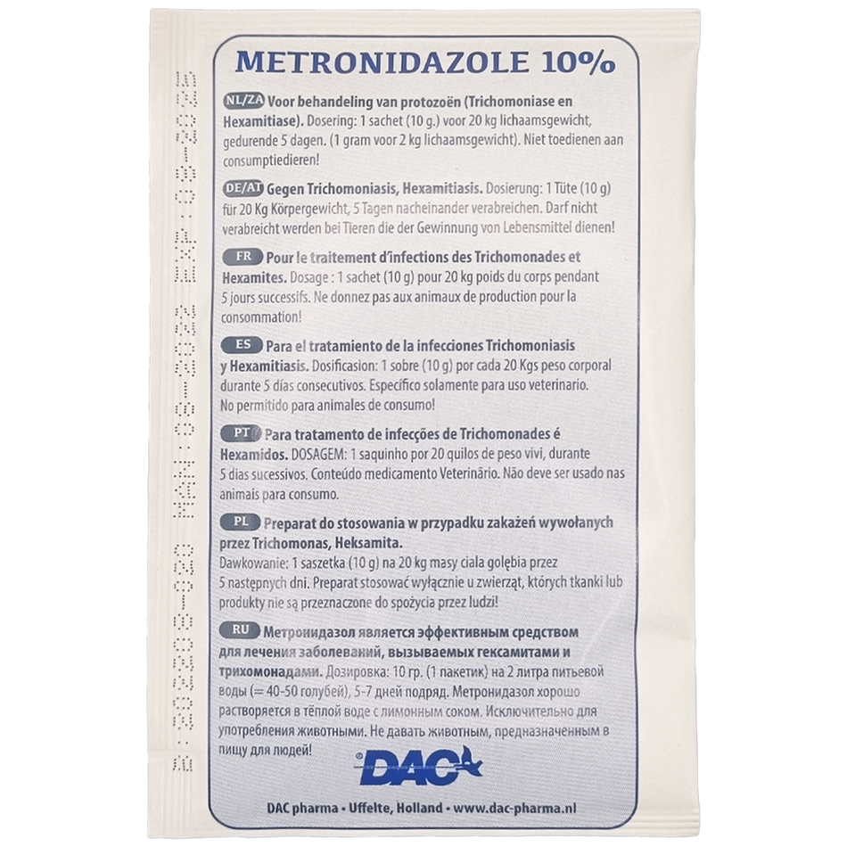 Dac Metronidazole 10% 10 g