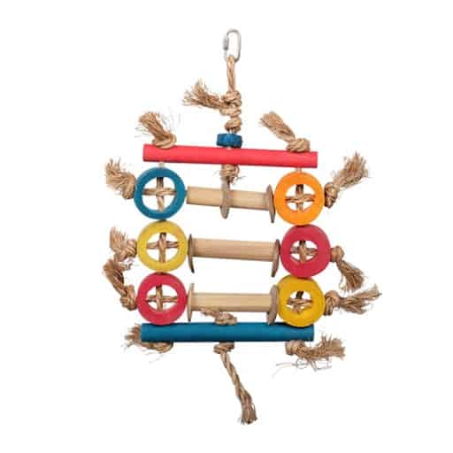 Hagen HARI Rustic Treasures Bamboo Ring Abacus Bird Toy