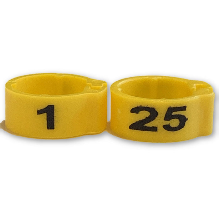 Numbered Bands Yellow