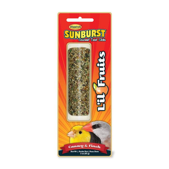 Higgins Sunburst Stick Lil Fruit For Canaries & Finches 3oz