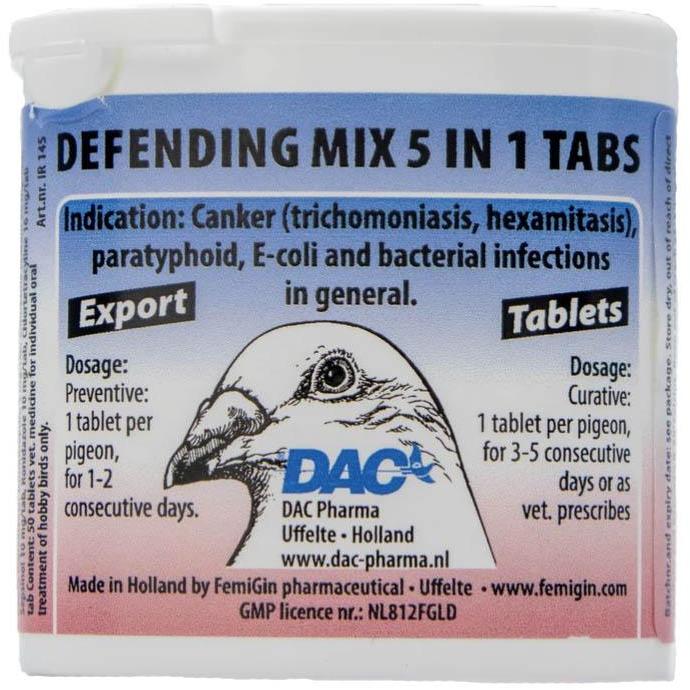 Dac Defending Tabs 5 in 1 50 Tablets