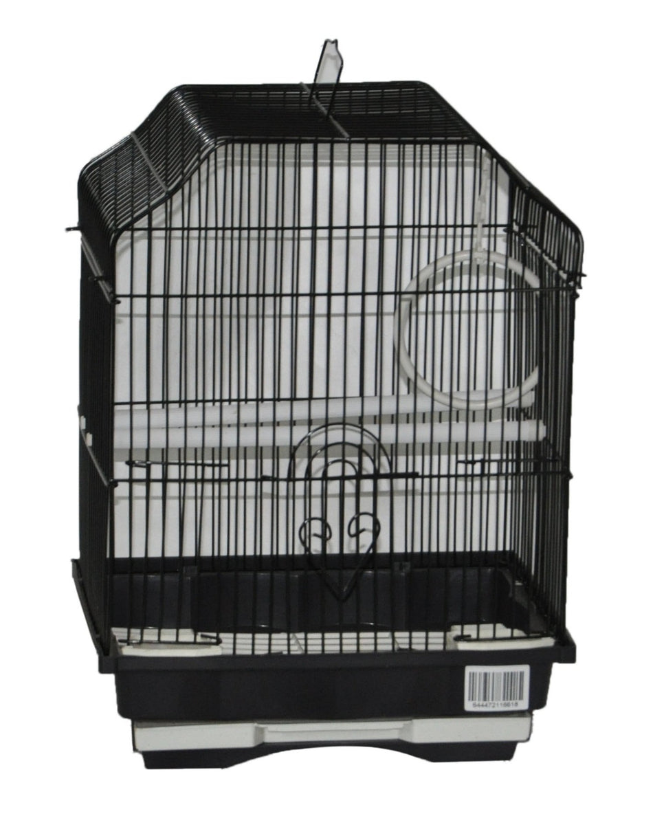 A&E Economy Finch Cages 12"x9" Black Ornate Top case