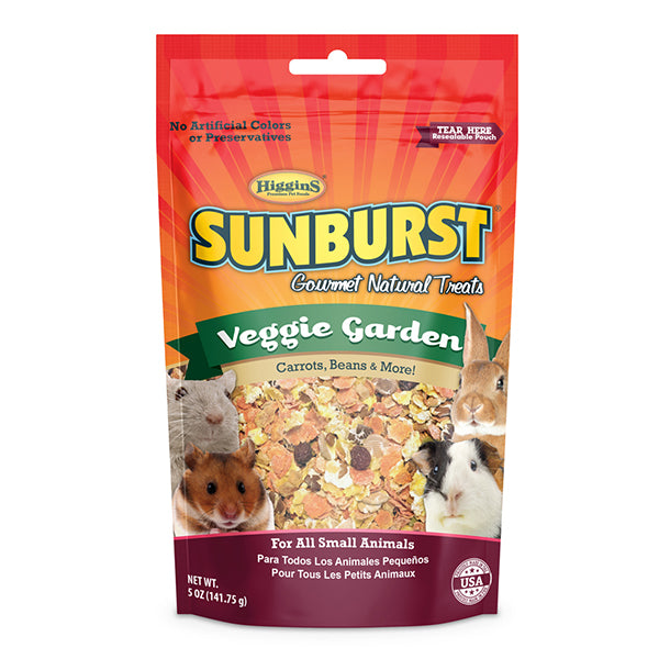 Higgins Sunburst Veggie Garden Gourmet Treats for Small Animals 5 oz