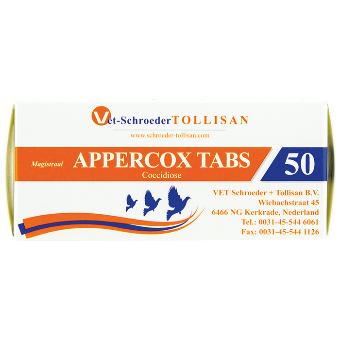 Vet-Schroeder Tollisan Appercox Tabs 50 Tablets