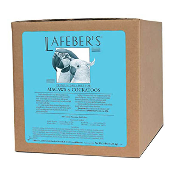 Lafeber Premium Diet Pellets Cockatoo/Macaw 25 lb