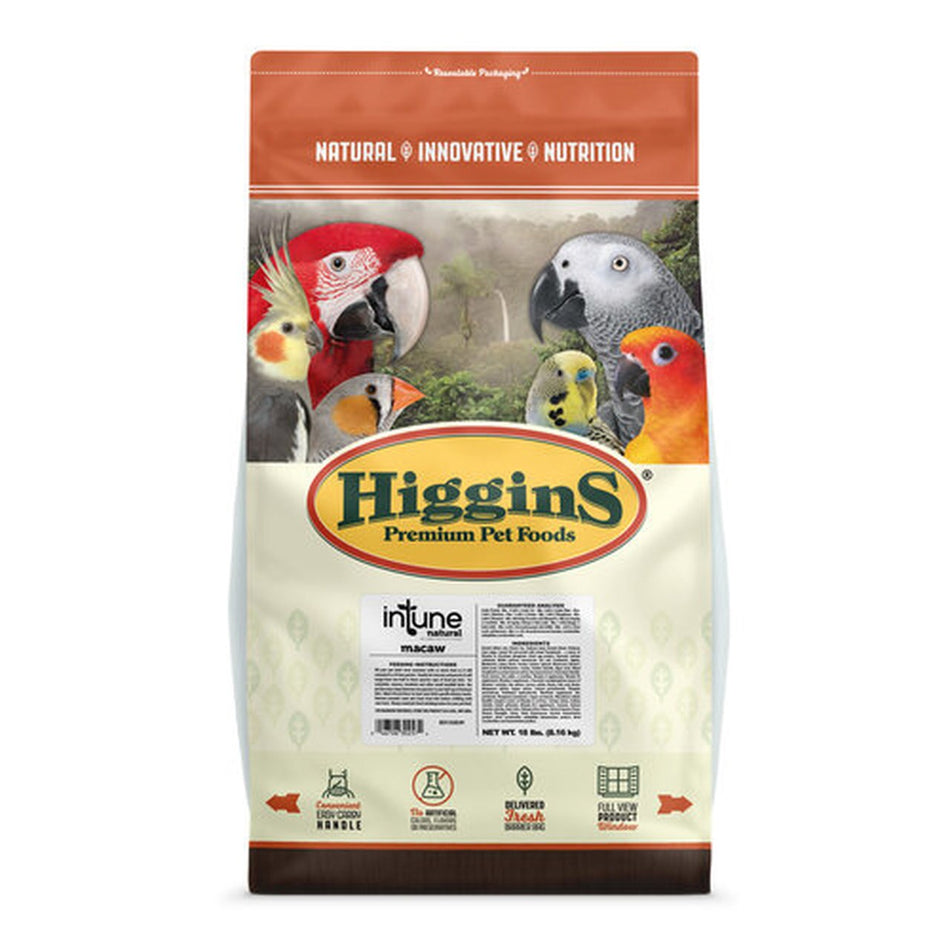 Higgins InTune Natural Macaw Food, 18 lb