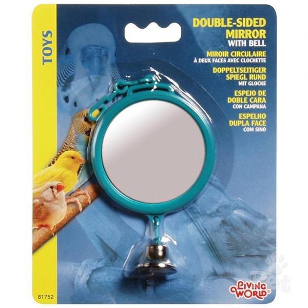 Living World Double Sided Mirror with Bell - New York Bird Supply