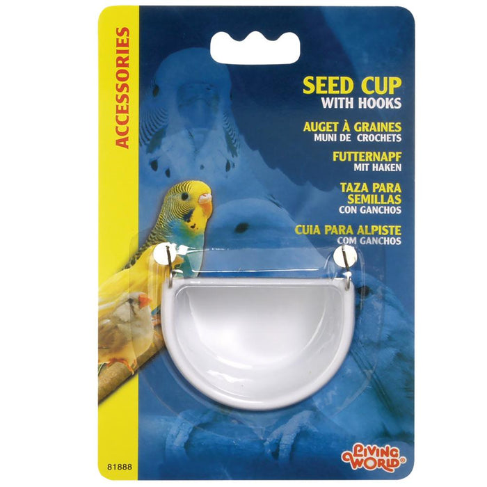 Living World Seed Cup with Hook - New York Bird Supply