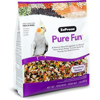 ZuPreem Pure Fun Medium Birds (Cockatiels) 2 lb